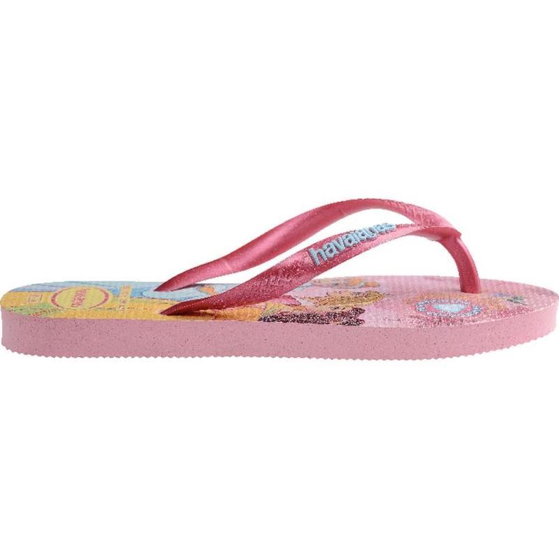 Chinelo Havaianas Infantil KIDS SLIM Princess 31/32 Rosa PAR